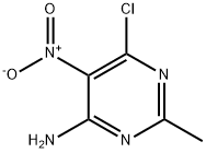 6-Chloro-2-Methyl-5-nitropyriMidin-4-aMine Struktur