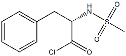(+)-(s)-n-Methylsulfonylphenylalanyl chloride Struktur