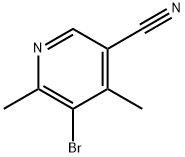 5-Bromo-4,6-dimethyl-3-pyridinecarbonitrile Struktur