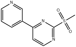 2-(Methylsulfonyl)-4-(pyridin-3-yl) pyriMidine, 637354-25-7, 结构式