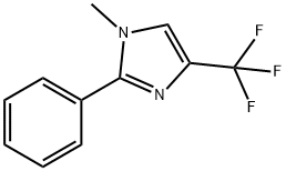 1-メチル-2-フェニル-4-トリフルオロメチル-1H-イミダゾール 化学構造式