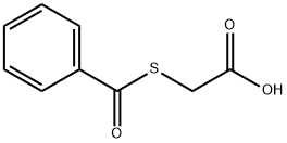 (ベンゾイルチオ)酢酸 化学構造式