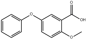 2-Methoxy-5-phenoxybenzoic acid Struktur
