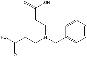 N-ベンジル-3,3'-イミノジプロピオン酸 化学構造式