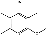 4-BroMo-2-Methoxy-3,5,6-triMethylpyridine Structure