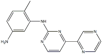 6-Methyl-N1-(4-(pyrazin-2-yl)pyriMidin-2-yl)benzene-1,3-diaMine,641615-38-5,结构式