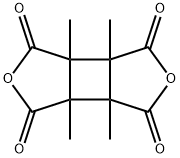 1,2,3,4-テトラメチル-1,2,3,4-シクロブタンテトラカルボン酸二無水物 化学構造式