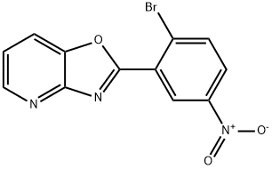2-(2-溴-5-硝基苯基)恶唑并[4,5-B]吡啶, 64289-51-6, 结构式