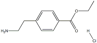 乙基4-(2-氨基乙基)苯甲酸酯盐酸盐, 64353-34-0, 结构式