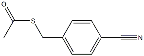 Thioacetic acid S-(4-cyano-benzyl) ester Structure
