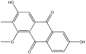 2-甲基-3,6-二羟基-1-甲氧基-9,10-蒽醌,644967-44-2,结构式