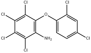 2,3,4,5-Tetrachloro-6-(2,4-dichlorophenoxy)aniline Struktur