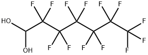 2,2,3,3,4,4,5,5,6,6,7,7,7-十三氟-1,1-庚二醇, 64739-16-8, 结构式