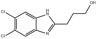 5,6-Dichloro-2-(3-hydroxypropyl)benziMidazole Struktur
