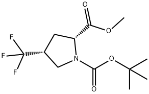 Methyl (2S,4S)-1-Boc-4-trifluoroMethylpyrrolidine-2-carboxylate Struktur