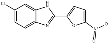 5-Chloro-2-(5-nitro-2-furyl)benziMidazole, 95% Struktur