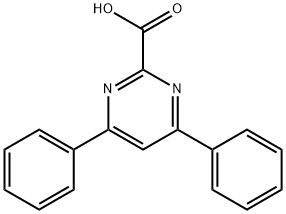4,6-二苯基-2-嘧啶甲酸, 6483-96-1, 结构式