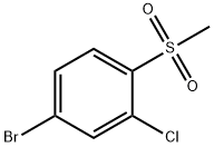 4-溴-2-氯-1-(甲基磺酰基)苯 结构式
