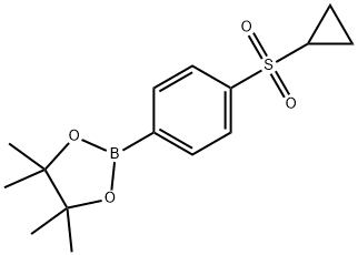 4-(シクロプロピルスルホニル)フェニルボロン酸ピナコールエステル 化学構造式