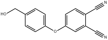 4-(4-(羟甲基)苯氧基)邻苯二甲腈, 649553-07-1, 结构式