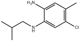 5-氯-N1-异丁基-4-甲苯-1,2-二胺 结构式
