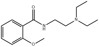 N-[2-(二乙氨基)乙基]-2-甲氧基苯甲酰胺, 65016-34-4, 结构式