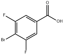 4-溴-3,5-二氟苯甲酸 结构式