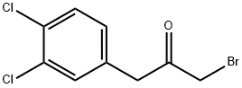 1-broMo-3-(3,4-dichlorophenyl)propan-2-one Struktur