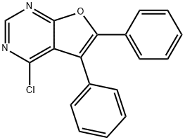 Furo[2,3-d]pyriMidine, 4-chloro-5,6-diphenyl- 化学構造式