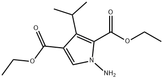 二乙基-1-氨基-3-异丙基-1H-吡咯-2,4-二羧酸二 结构式