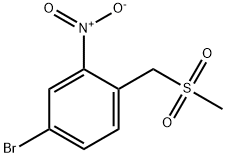 4-溴-1-((甲基磺酰基)甲基)-2-硝基苯, 651780-41-5, 结构式