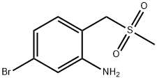 5-broMo-2-(MethylsulfonylMethyl)aniline Struktur