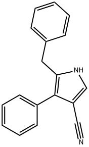5-Benzyl-4-phenyl-pyrrole-3-carbonitrile Struktur