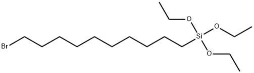(10-broModecyl)triethoxysilane Struktur