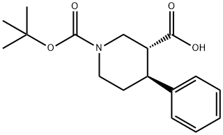 (3R,4S)-1-(tert-Butoxycarbonyl)-4-phenylpiperidine-3-carboxylic acid|