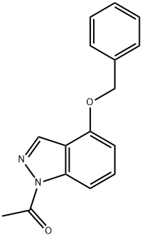 1-(4-(苄基氧基)-1H-吲唑-1-基)乙烷-1-酮, 65361-84-4, 结构式