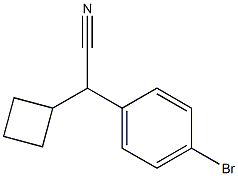 (4-BroMo-phenyl)-cyclobutyl-acetonitrile Struktur