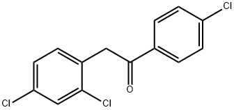 1-(4-Chlorophenyl)-2-(2,4-dichlorophenyl)ethanone Struktur