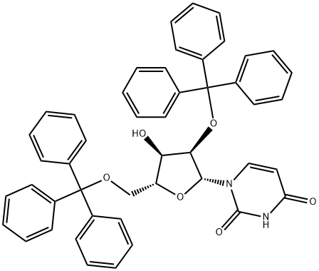 2',5'-Bis-O-(triphenylMethyl)uridine Struktur