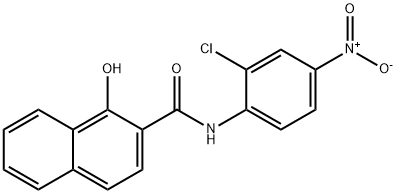 2'-CHLORO-1-HYDROXY-4'-NITRO-2-NAPHTHANILIDE,65570-43-6,结构式
