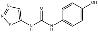 N-4-Hydroxyphenyl-N'-1,2,3-thiadiazol-5-ylurea Struktur