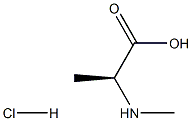 N-甲基-L-丙氨酸盐酸盐,65672-32-4,结构式