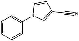 1-苯基-1H-吡咯-3-甲腈, 65735-06-0, 结构式