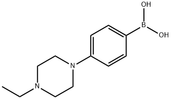 4-(4-乙基哌嗪-1-基)苯基硼酸, 657398-70-4, 结构式