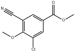 Methyl 3-chloro-5-cyano-4-Methoxybenzoate Struktur