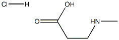 N-甲基-BETA-丙氨酸盐酸盐,65845-56-9,结构式