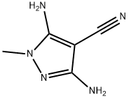 3,5-diaMino-1-Methyl-pyrazole-4-carbonitrile Structure