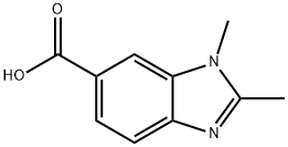 1,2-二甲基-1H-苯并[D]咪唑-6-羧酸, 6595-00-2, 结构式
