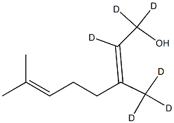Geraniol-D6 结构式