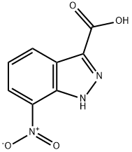 7-硝基-1H-吲唑-3-甲酸, 660823-32-5, 结构式